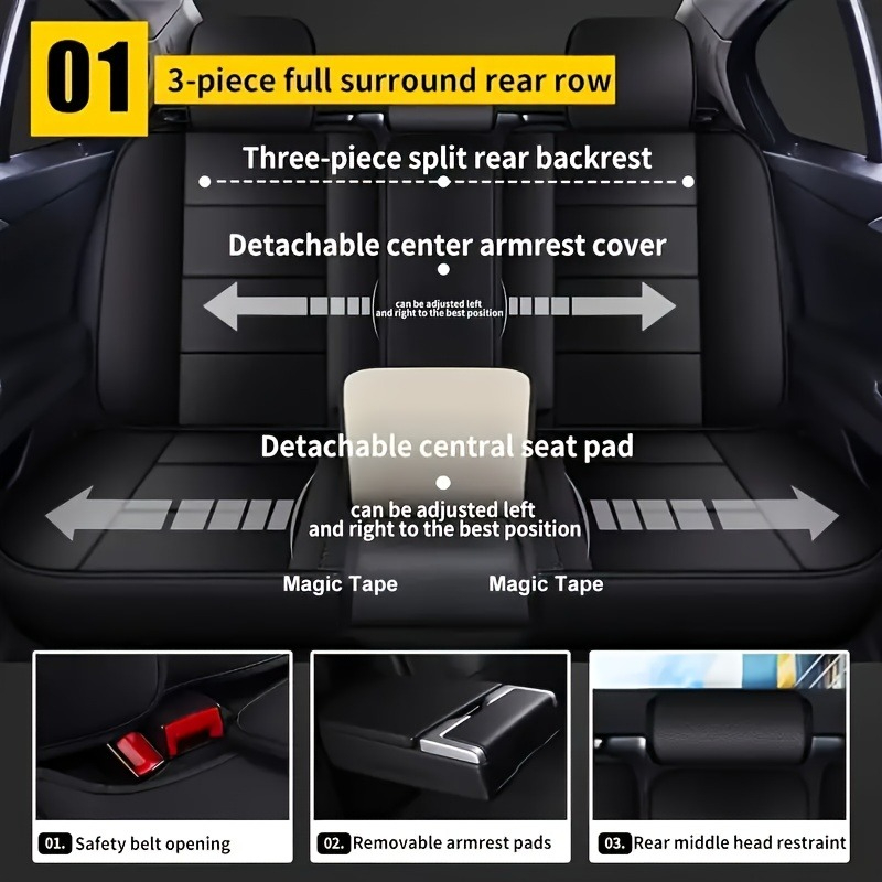 For polo 9n3 leapmotor b05 cit - Leather Car Seat Covers Full Set Universal recension och pris