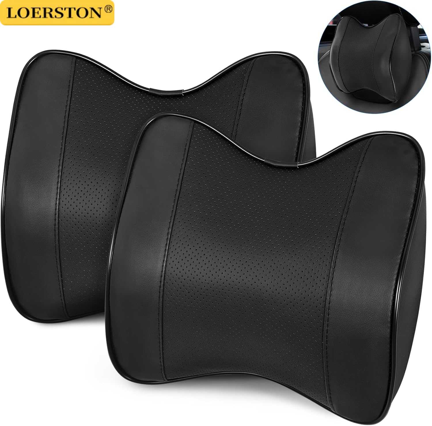 Car Neck Headrest Pillow Suppo - Memory Foam Car Neck Pillow Lumbar Support recension och pris