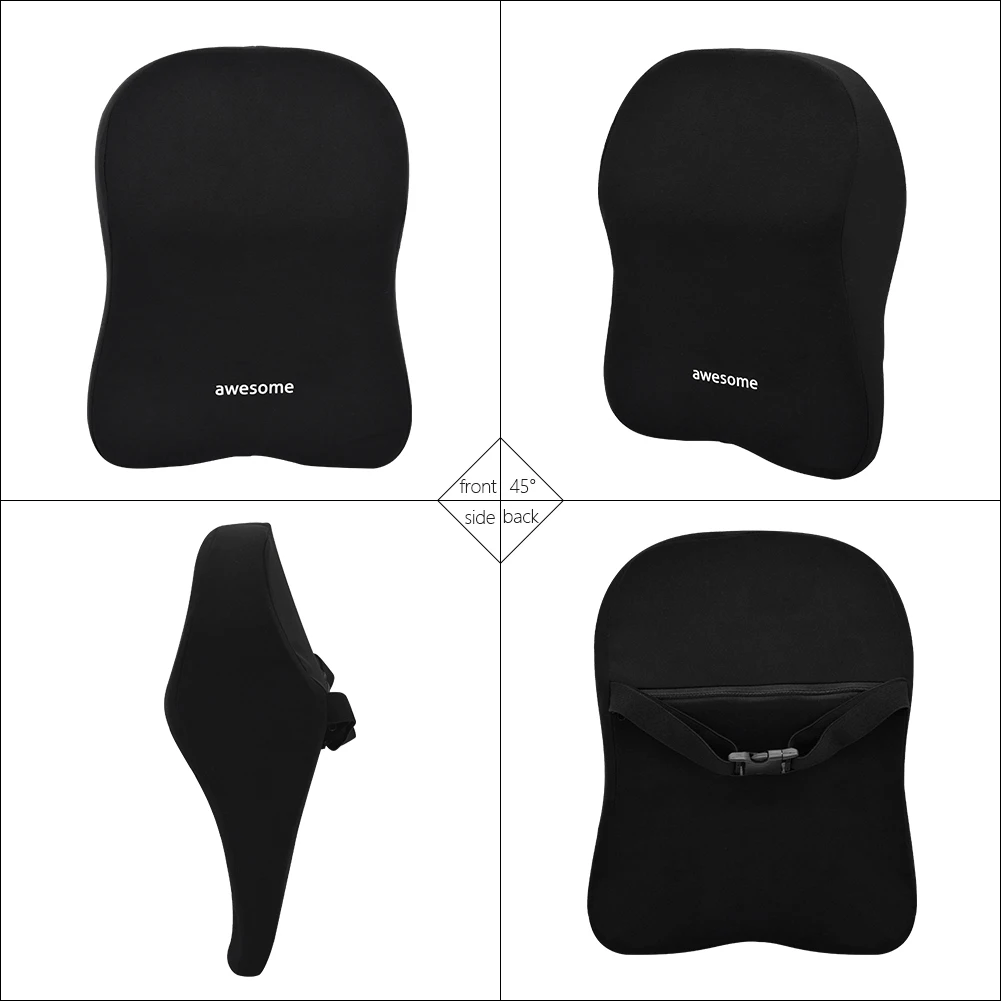 Car Lumbar Back Support Headre - Memory Foam Car Neck Pillow Lumbar Support recension och pris