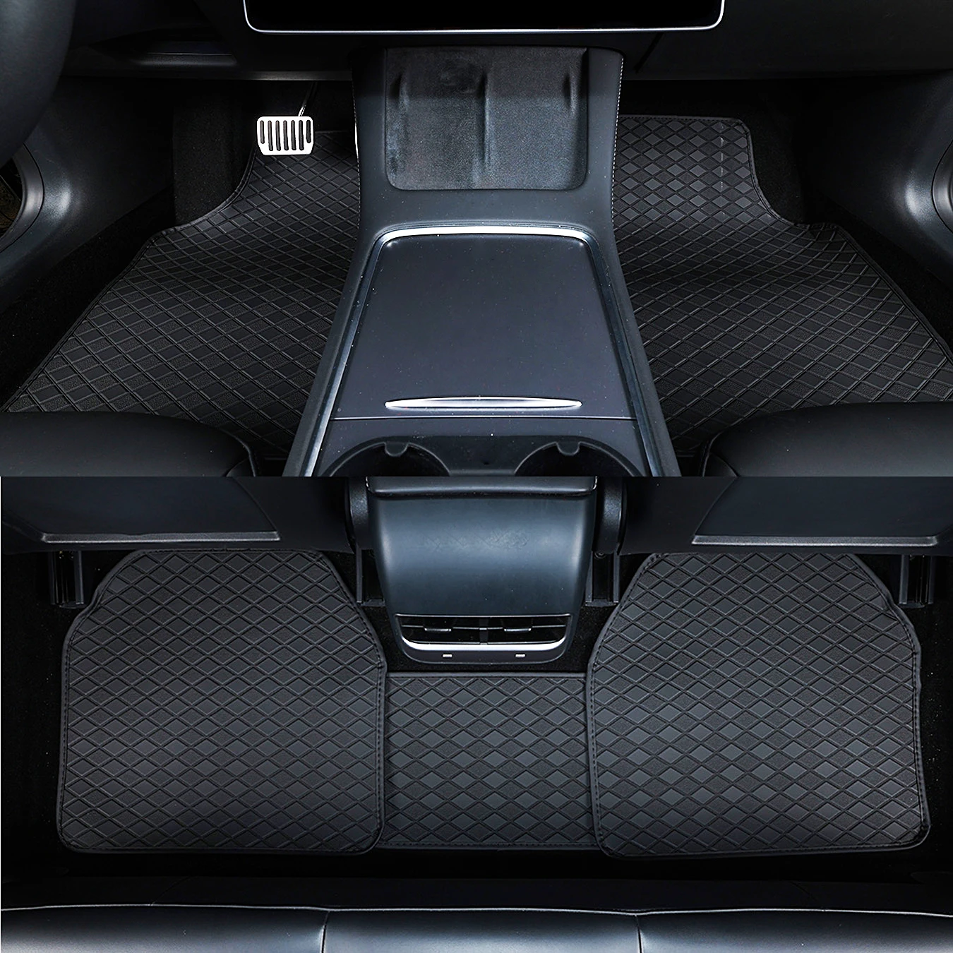 Car Floor Mats Full Set Univer - Car Floor Mats Universal Waterproof Leather recension och pris