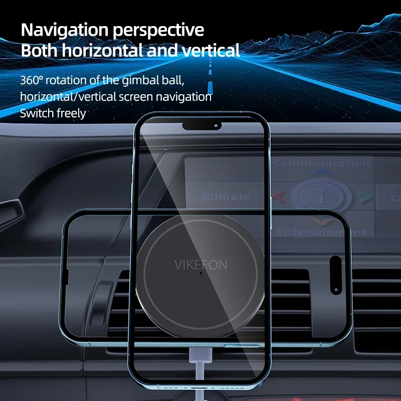 Car Air Outlet Wireless Charge - Magnetic Phone Holder For Car Vent recension och pris