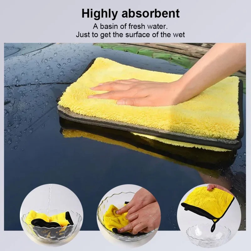 Microfiber Car Cleaning Towels - Microfiber Car Drying Towel Super Absorbent recension och pris