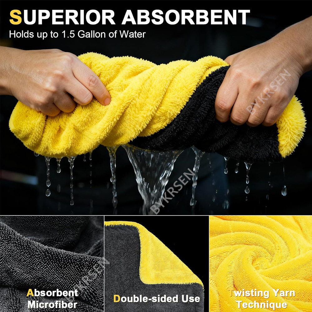 1800GSM Oversized Microfiber C - Microfiber Car Drying Towel Super Absorbent recension och pris